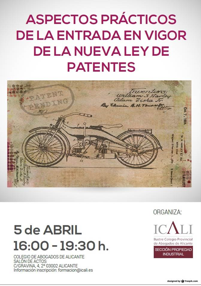 Aspectos Pr&aacute;cticos de la entrada en vigor de la nueva Ley de Patentes