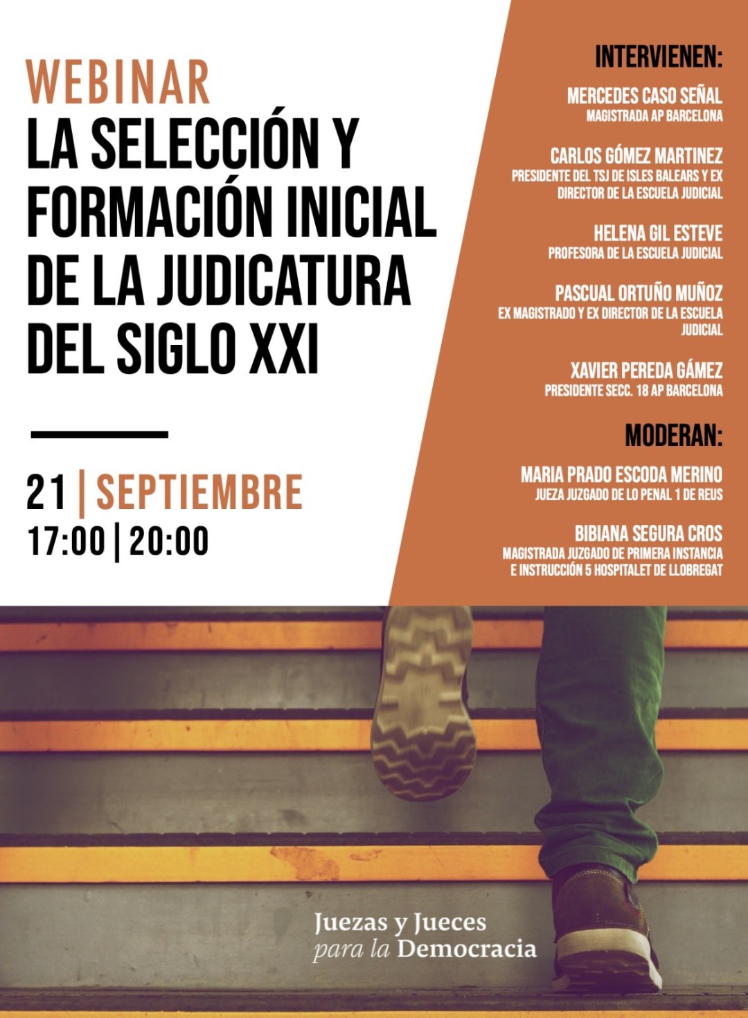 Webinar la selecci&oacute;n y formaci&oacute;n inicial de la judicatura en el S. XXI
