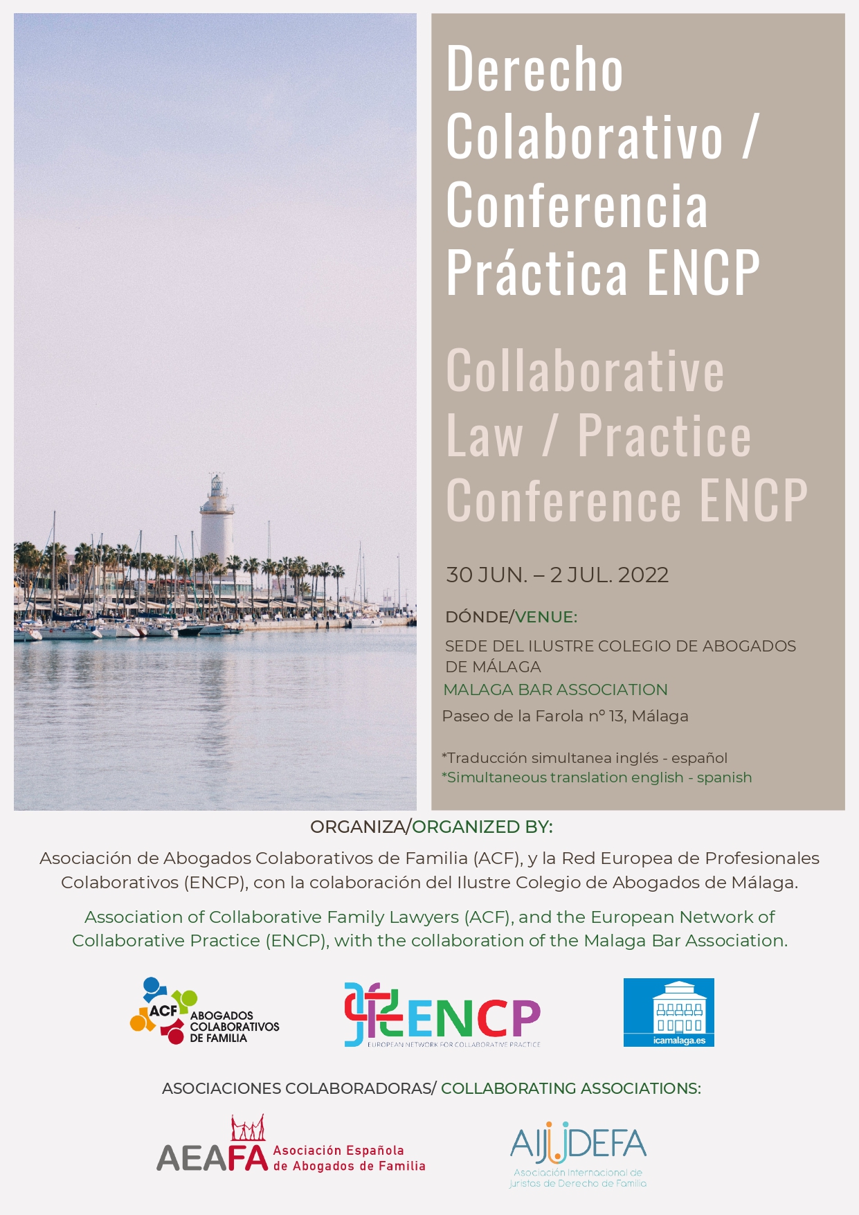 Conferencia pr&aacute;ctica de Derecho Colaborativo ENCP