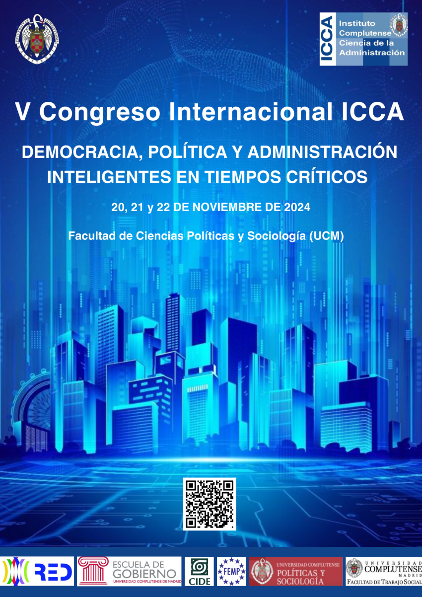 V Congreso Internacionl ICCA: democracia, pol&iacute;tica y administraci&oacute;n inteligentes en tiempos cr&iacute;ticos